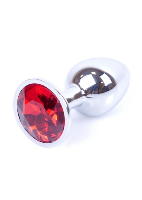 Metalowy korek analny stalowy plug kryształ 7cm Boss Series HeavyFun
