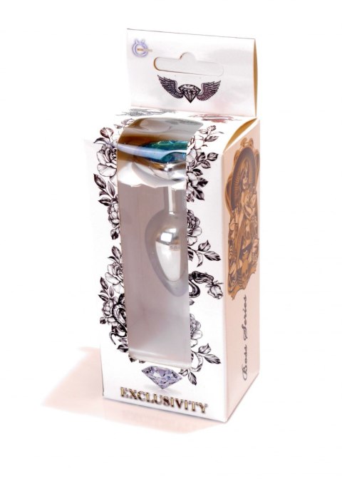 Metalowy plug analny korek do odbytu z sercem 7cm Boss Series HeavyFun