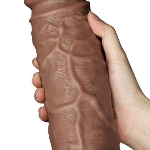 Murzyńskie ogromne dildo żyły i przyssawka 26,5 cm Lovetoy
