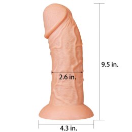 Ogromne dildo realistyczny wygląd przyssawka 24 cm Lovetoy