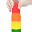 Dildo tęczowe elastyczne z przyssawką 22,5 cm Lovetoy