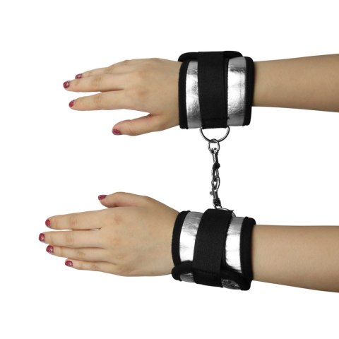 Luksusowe kajdanki do bondage mocne kolor czarny Lovetoy