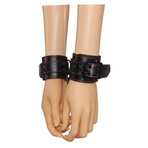 Sexowne skórzane kajdanki zakładane na ręce Lovetoy
