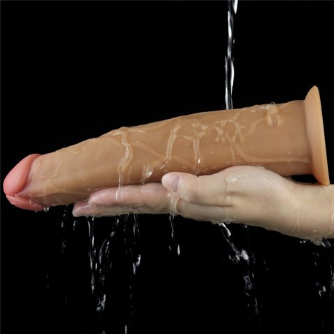 Silikonowy analny penis z przyssawką żylasty 23cm Lovetoy