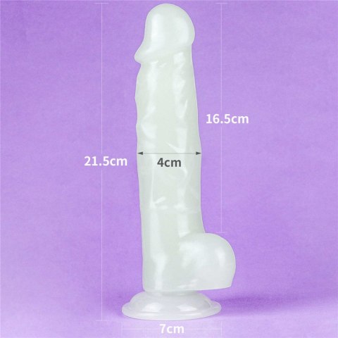 Dildo led giętkie duży penis podświetlany 21,5 cm Lovetoy