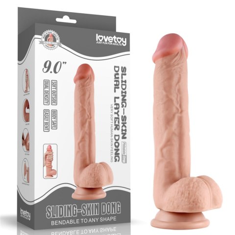 Realistyczne dildo z dwuwarstwowego materiału 18cm Lovetoy