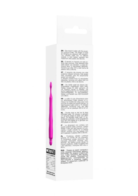 Wibrator pociskowy 10 trybów okrągła końcówka Luminous