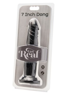 Dildo naturalne sztuczny czarny penis członek 18cm