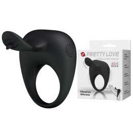 Pierścień na penisa z masażerem łechtaczki wibruje Pretty Love