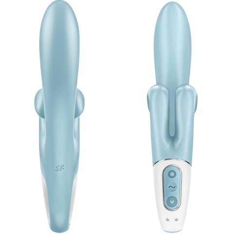 Królik wibrator posuwisty luxakumulator niebieski Satisfyer