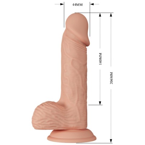 Wibrujące Dildo sterowane pilotem 20.6 cm BAILE
