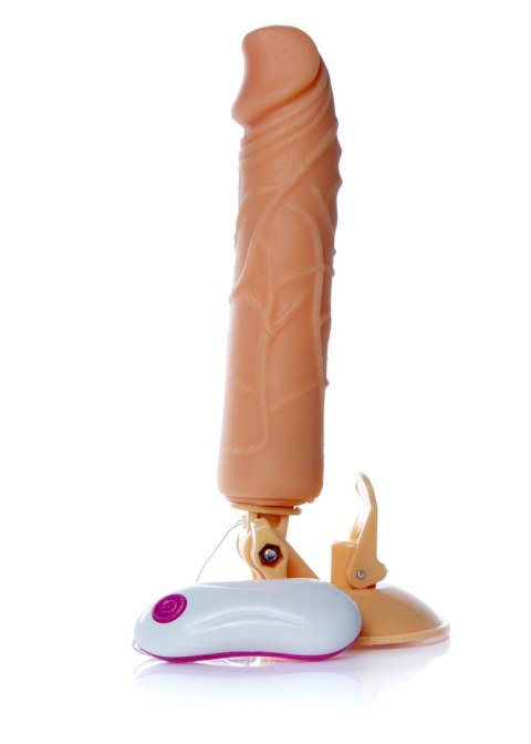 Dildo z przyssawką pilotem penis realistyczny 24cm Boss Series Easy-Love