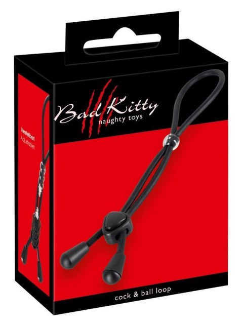 Zacisk pętla erekcyjna na penisa i jądra Bad Kitty