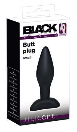 Mały korek plug analny zatyczka do pupy 9 cm Black Velvets
