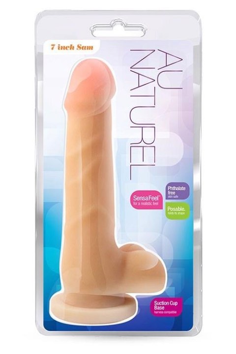Dildo-AU NATUREL 7INCH SENSA FEEL SAM BEIGE Blush