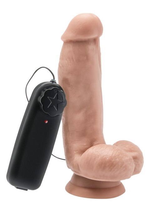 Realistyczne dildo z wibracjami duże jądra pilot 15 cm TOYJOY