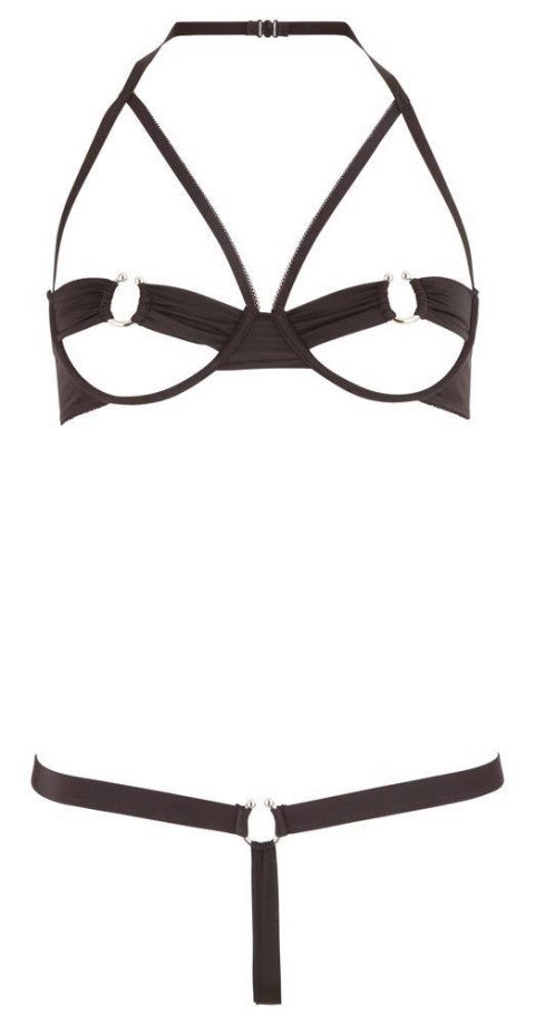 Komplet bielizny czarny 75B/S Cottelli LINGERIE