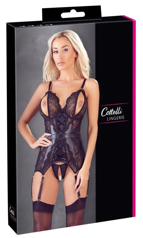 GORSET Basque ze stringami S Cottelli LINGERIE