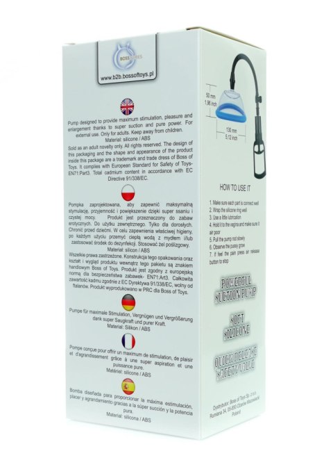Pompka do łechtaczki dla kobiet intensywne ssanie Boss Series Power