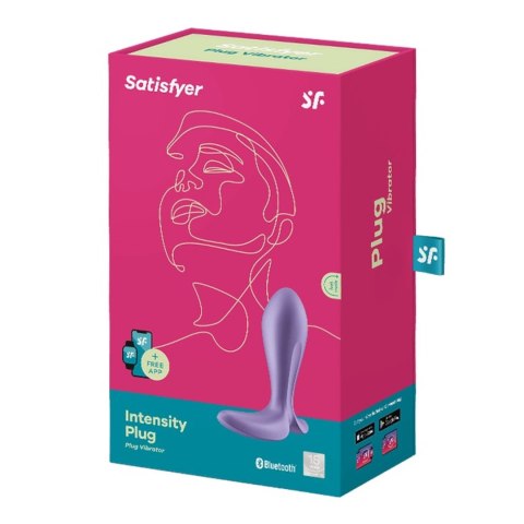 Wibrujący korek analny fiolet sterowany aplikacją Satisfyer