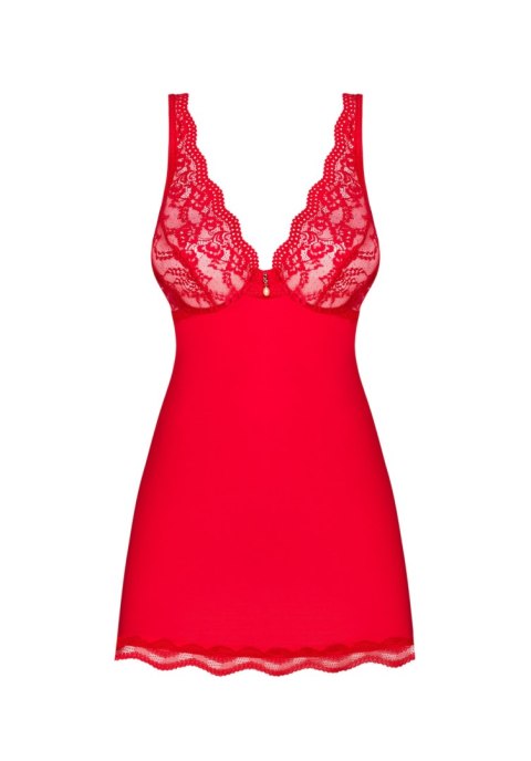 Koszulka babydoll czerwona seksi z stringami L/XL Obsessive