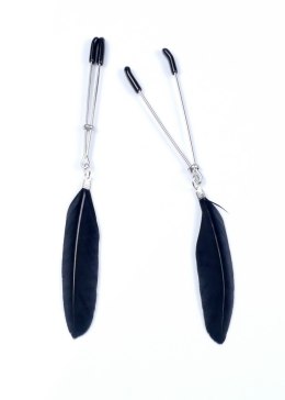 Szczypce na sutki zaciski pióra bondage bdsm Fetish Boss Series