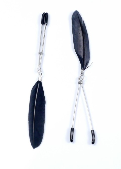 Szczypce na sutki zaciski pióra bondage bdsm Fetish Boss Series