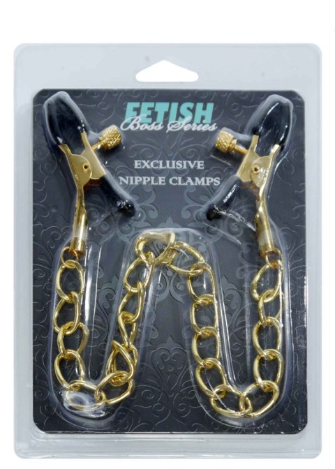 Zaciski na sutki z łańcuszkiem regulowane bdsm sex Fetish Boss Series