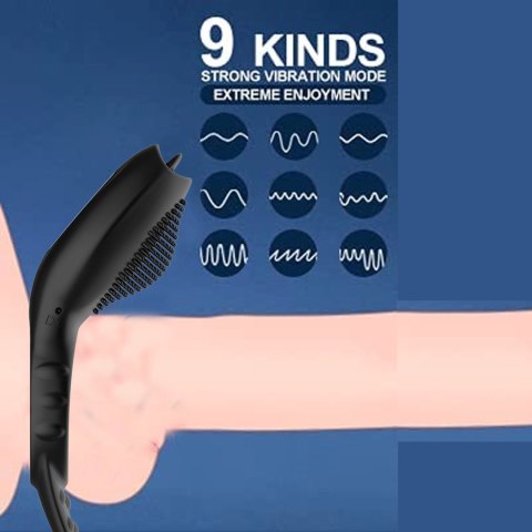 Remote powerful Tognue simulate cock ring Boss Series Cute