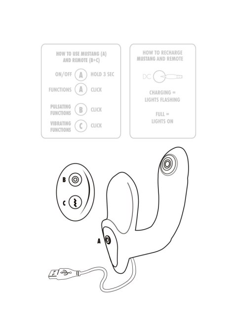 Masażer sex stymulator prostaty 10+5 trybów 12 cm TOYJOY