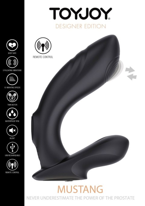 Masażer sex stymulator prostaty 10+5 trybów 12 cm TOYJOY