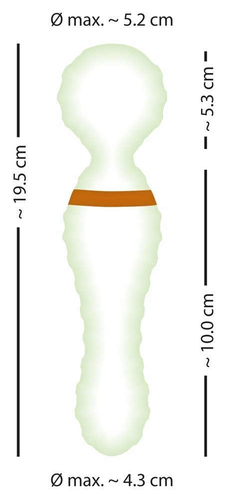 Podwójny masażer różdżka wibrator 19 cm 9 trybów You2Toys