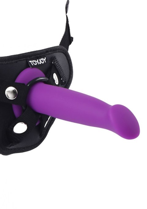 Wąskie dildo z przyssawką do uprzęży strap-on 15cm TOYJOY