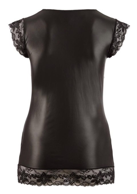 Sukienka z czarnego wetlooku XL COTTELLI CURVES