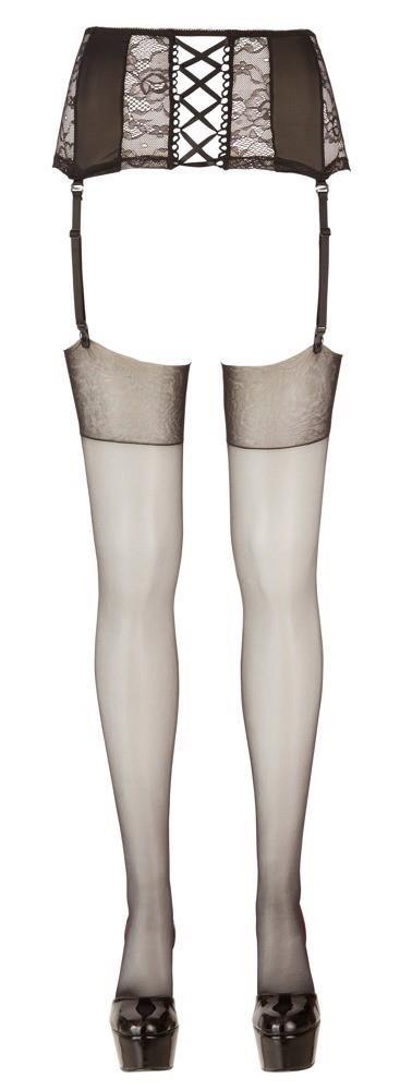 Pończochy do pasa czarne XS/1 Cottelli LEGWEAR
