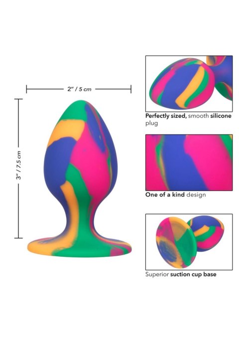 Cheeky Medium Tie-Dye Plug Multicolor CalExotics