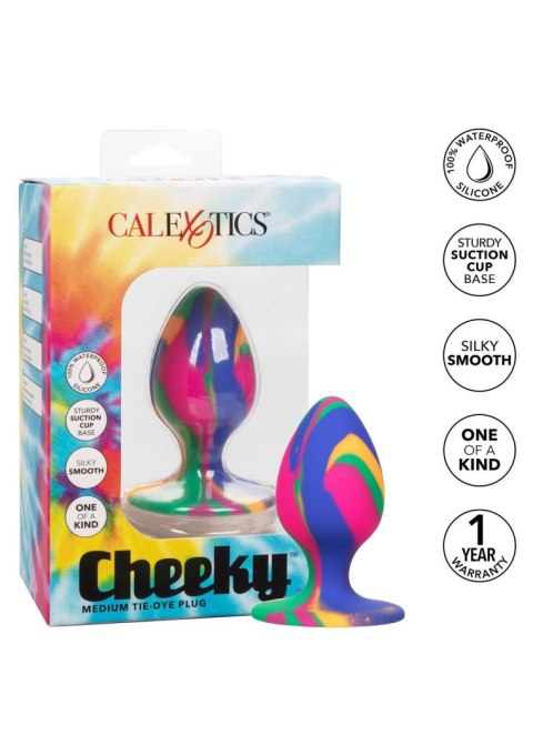 Cheeky Medium Tie-Dye Plug Multicolor CalExotics