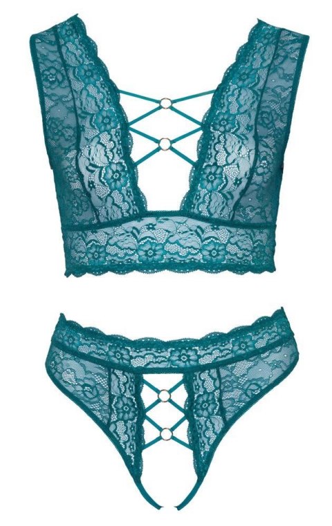 Bra Set teal XL Cottelli CURVES
