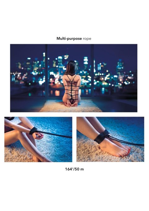 Scandal BDSM Rope 50M Black CalExotics