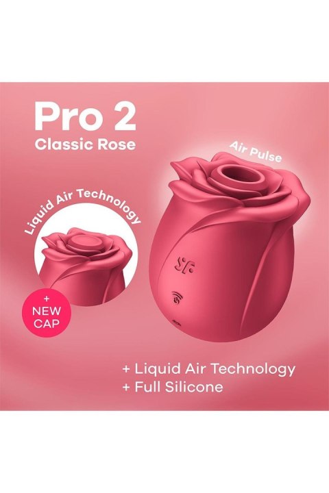 Wibrator z falą ciśnieniową Pro 2 Classic Rose