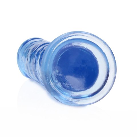 Żelowe niebieskie dildo z przyssawką waginalne i analne 20 cm RealRock