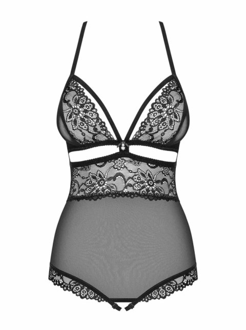 Body erotyczne czarne otwary krok obsessive s/m Obsessive