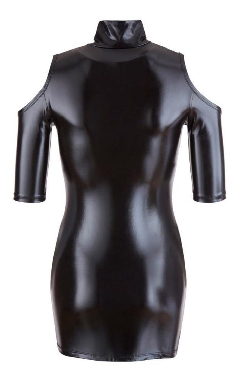 Czarna sukienka mini ze stójką XL Cottelli PARTY