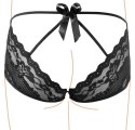Majtki koronkowe czarne sexy S Cottelli LINGERIE