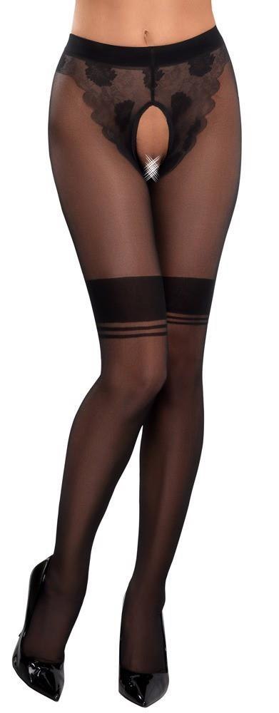 Rajstopy z otworem carne 3/M Cottelli LEGWEAR