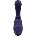 Gen - Rechargeable Triple Action G-Spot Vibrator with Pulse Wave and Vibrating Bristles - Purple Vive
