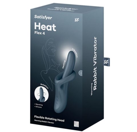 Stymulator 3 w 1 Heat flex 4 grey Satisfyer
