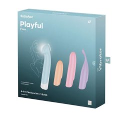 Wibrator 4 wymienne nasadki Playful Four Satisfyer