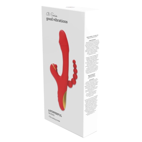 Wibrator 9 funkcji wibracji i stymulującego pchania, B - Series Lyla