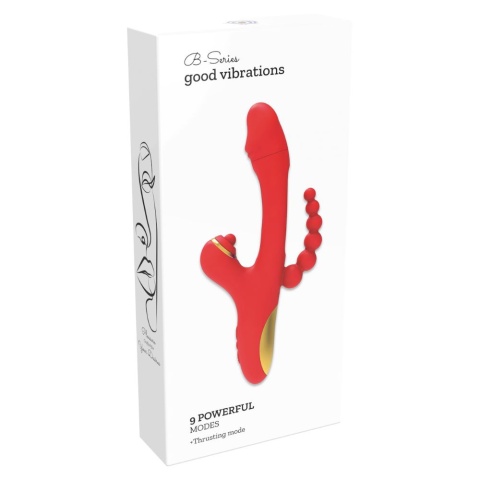 Wibrator 9 funkcji wibracji i stymulującego pchania, B - Series Lyla